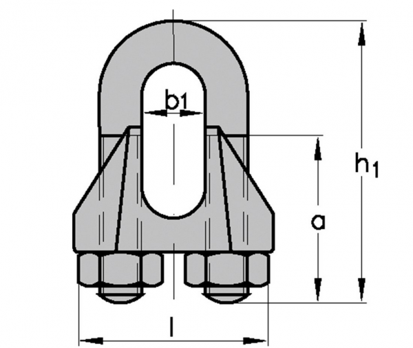 Drahtseilklemme 16 mm 5/8" Nr. 400901